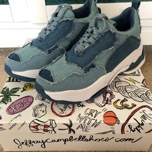 Jeffrey Campbell Lo-Fi Denim Sneakers - 9
